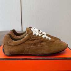 [홍콩명품.Hermes] 에르메스 26SS 로고 남여 레더 가죽 스니커즈 운동화 (브라운), SE6080, GHS, 명품스니커즈,운동화,구두,로퍼,하이탑,신발