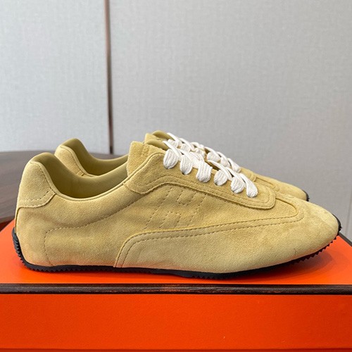[홍콩명품.Hermes] 에르메스 26SS 로고 남여 레더 가죽 스니커즈 운동화 (베이지), SE6081, GHS, 명품스니커즈,운동화,구두,로퍼,하이탑,신발