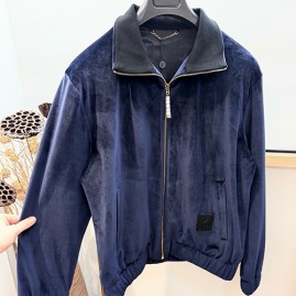 [가격문의][홍콩명품.LOUIS VUITTON] 루이비통 26SS 로고 다미에 봄버 자켓 1AILPW (네이비), BM24513, YS, 레플리카의류,미러급사이트