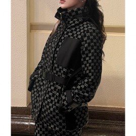 [가격문의][홍콩명품.Gucci] 구찌 26SS 로고 여성 GG수프림 후드 바람막이 자켓 (블랙), BM24535, MC, 레플리카의류,미러급사이트