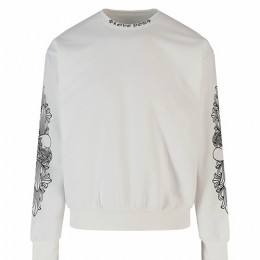 [홍콩명품.Chrome Hearts] 크롬하츠 26SS 로고 프린트 맨투맨 티셔츠 (화이트), BM24564, JL, 레플리카의류,미러급사이트