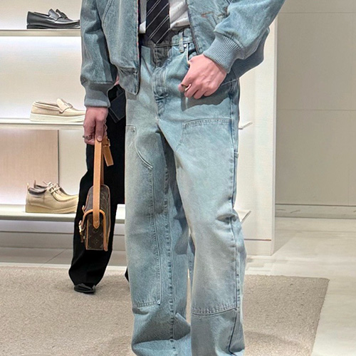 [홍콩명품.LOUIS VUITTON] 루이비통 26SS 로고 데님 팬츠 진 청바지, BM24566, JL, 레플리카의류,미러급사이트