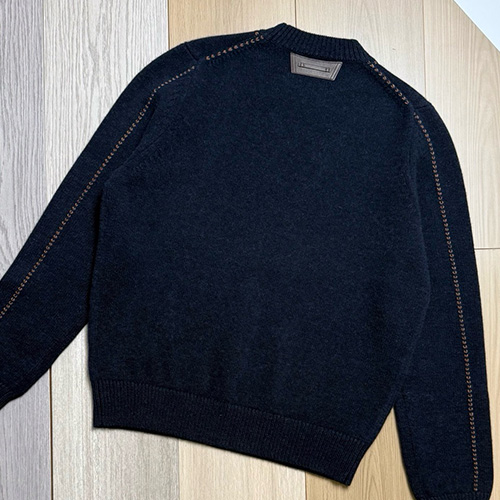 [홍콩명품.BERLUTI] 벨루티 26SS 로고 니트 스웨터 (네이비), BM24570, JL, 레플리카의류,미러급사이트