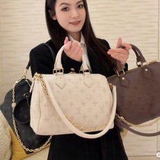 [홍콩명품.LOUIS VUITTON] 루이비통 26SS 로고 모노그램 스피디 반들리에 25 M26690 (화이트), BGM5638, BDA, 홍콩명품가방,명품쇼핑몰,크로스백,핸드백,구매대행