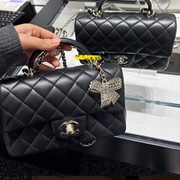 [홍콩명품.CHANEL] 샤넬 26SS 로고 Mini Handle 20cm 핸드백 크로스백 (블랙-금장), BGM5653, BDA, 홍콩명품가방,명품쇼핑몰,크로스백,핸드백,구매대행