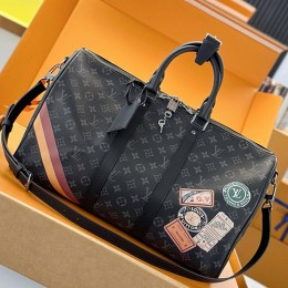 [홍콩명품.LOUIS VUITTON] 루이비통 26SS 로고 모노그램 삭 키폴 45 몬 반둘리에 크로스백 캐리어 여행가방 P01949 (블랙), BGM5666, BDA, 홍콩명품가방,명품쇼핑몰,크로스백,핸드백,구매대행