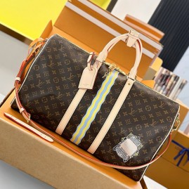 [홍콩명품.LOUIS VUITTON] 루이비통 26SS 로고 모노그램 키폴 50 몬 반둘리에 크로스백 캐리어 여행가방 P01945 (브라운), BGM5670, BDA, 홍콩명품가방,명품쇼핑몰,크로스백,핸드백,구매대행