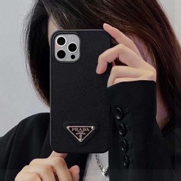 [홍콩명품,PRADA] 프라다 26SS 삼각로고 아이폰 레더 가죽 핸드폰 케이스 커버 (2컬러), ET3306, NNT, 홍콩명품의류,구매대행,온라인명품