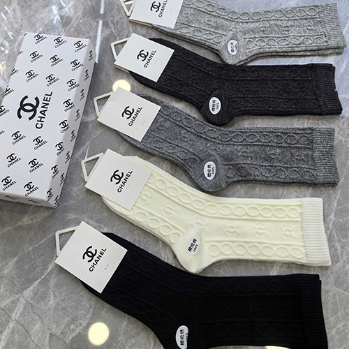 [홍콩명품.CHANEL] 샤넬 26SS 로고 명품 브랜드 모음 선물용 덧신 양말 5종, ET3336, NNT, 홍콩명품의류,구매대행,온라인명품