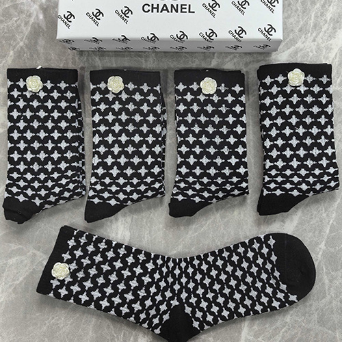 [홍콩명품.CHANEL] 샤넬 26SS 로고 명품 브랜드 모음 선물용 덧신 양말 5종, ET3339, NNT, 홍콩명품의류,구매대행,온라인명품