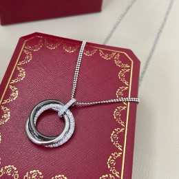 [홍콩명품.CARTIER] 까르띠에 26SS 로고 링 다이아 장식 목걸이, ET3358, NNT, 명품레플리카 모자 캡 남자여자