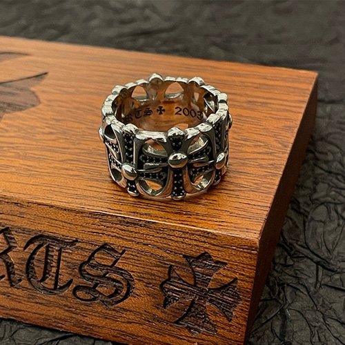 [홍콩명품.Chrome Hearts] 크롬하츠 26SS 로고 925실버 링 반지, ET3396, NNT, 명품레플리카 모자 캡 남자여자