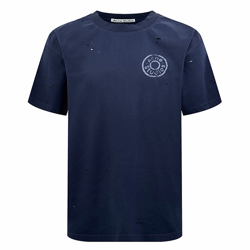 [홍콩명품.ACNE STUDIO] 아크네스튜디오 26SS 로고 빈티지 반팔 티셔츠 (네이비), BM24611, KK, 레플리카의류,미러급사이트