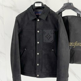 [홍콩명품.LOUIS VUITTON] 루이비통 26SS 로고 모노그램 레더 가죽 카라 자켓 (3컬러), BM24642, HH, 레플리카의류,미러급사이트