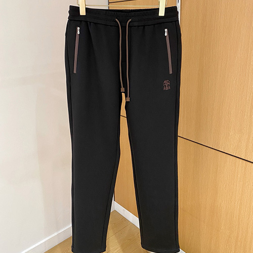 [홍콩명품.Brunello Cucinelli ] 브루넬로 쿠치넬리 26SS 로고 자수 울 조거 팬츠 바지 (3컬러), BM24674, 레플리카의류,미러급사이트