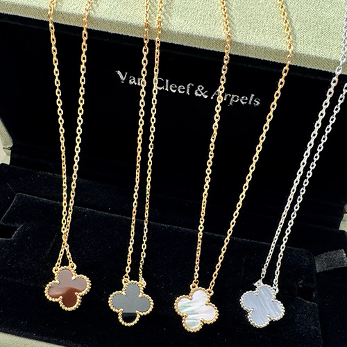 [가격문의][홍콩명품.VANCLEEF&ARPELS] 반클리프아펠 퓨어 알함브라 26SS 로고 FLOWERLACE 목걸이 (4컬러), ET3404, JL, 명품악세사리,팔찌,귀걸이,반지