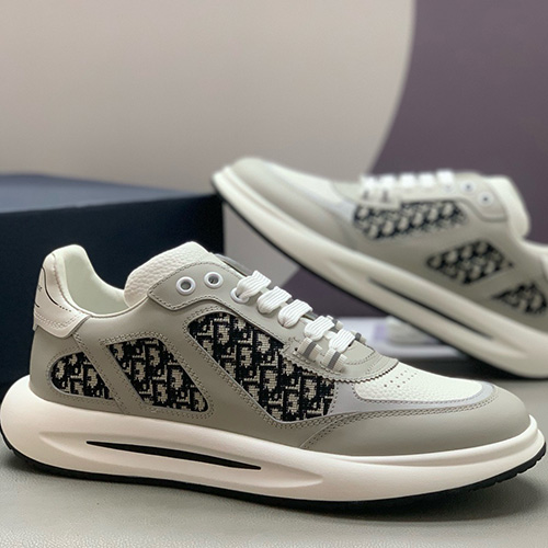 [가격문의][홍콩명품,Christian Dior] 디올 26SS 로고 오블리크 레더 가죽 스니커즈 운동화 (그레이), SE6107, PMD, 명품스니커즈,운동화,구두,로퍼,하이탑,신발