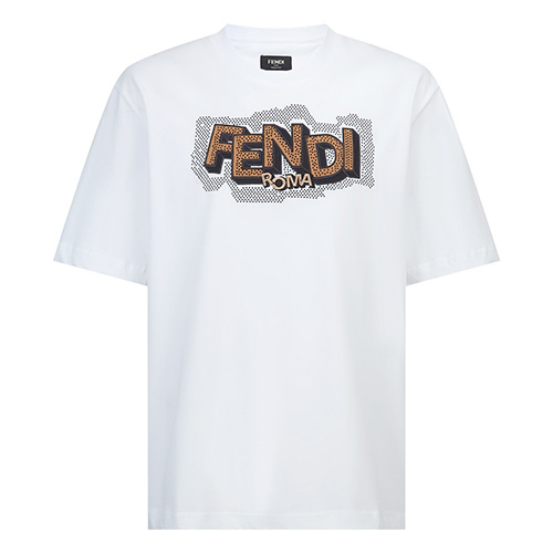 [홍콩명품,FENDI] 펜디 26SS 로고 그래픽 자수 반팔 티셔츠 (2컬러), BM24734, JL, 레플리카의류,미러급사이트