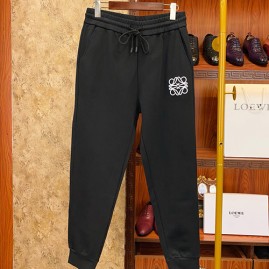 [홍콩명품.LOEWE] 로에베 26SS 로고 자수 조거 팬츠 바지 (블랙), BM24778, S1F, 레플리카의류,미러급사이트