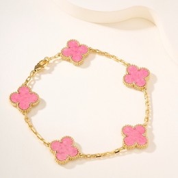 [홍콩명품.VANCLEEF&ARPELS] 반클리프아펠 퓨어 알함브라 26SS 로고 FLOWERLACE 팔찌 (핑크), ET3407, 홍콩명품의류,구매대행,온라인명품