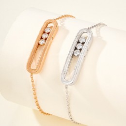 [홍콩명품.MESSIKA] 메시카 26SS 로고 Move 다이아 장식 팔찌 (2컬러), ET3455, 홍콩명품의류,구매대행,온라인명품