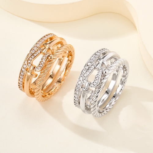 [홍콩명품.FRED] 프레드 26SS 로고 Force 10 Rise 링 반지 (2컬러), ET3473, 홍콩명품의류,구매대행,온라인명품