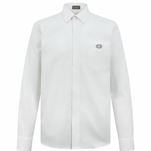 [홍콩명품,Christian Dior] 디올 26SS 로고 CD 자수 남방 셔츠 (화이트), BM24798, KK, 레플리카의류,미러급사이트