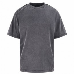 [홍콩명품.BALENCIAGA] 발렌시아가 26SS 로고 워싱 반팔 티셔츠 (그레이), BM24830, JL, 레플리카의류,미러급사이트