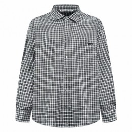 [홍콩명품.ACNE STUDIO] 아크네스튜디오 26SS 로고 체크패턴 울 남방 셔츠 (블랙-화이트), BM24843, JL, 레플리카의류,미러급사이트