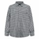 [홍콩명품.ACNE STUDIO] 아크네스튜디오 26SS 로고 체크패턴 울 남방 셔츠 (블랙-화이트), BM24843, JL, 레플리카의류,미러급사이트