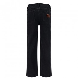 [홍콩명품,MIU MIU] 미우미우 26SS 로고 데님 팬츠 진 청바지 (블랙), BM24847, JL, 레플리카의류,미러급사이트