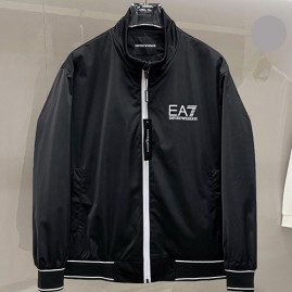 [홍콩명품.ARMANI] 알마니 26SS 로고 프린트 터틀넥 봄버 자켓 (블랙), BM24875, KSM, 레플리카의류,미러급사이트