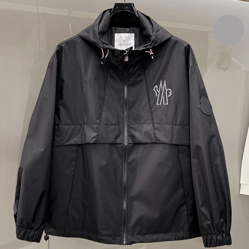 [홍콩명품.MONCLER] 몽클레어 26SS 로고 후드 바람막이 자켓 (블랙), BM24880, KSM, 레플리카의류,미러급사이트
