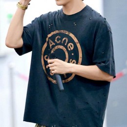 [가격문의][홍콩명품.ACNE STUDIO] 아크네스튜디오 26SS 로고 빈티지 반팔 티셔츠 (2컬러), BM24911, KK, 레플리카의류,미러급사이트