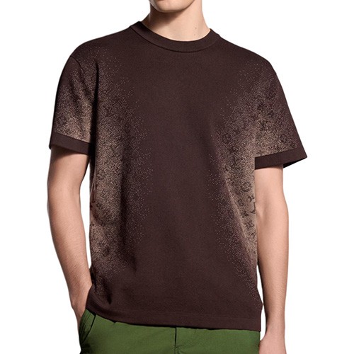 [홍콩명품.LOUIS VUITTON] 루이비통 26SS 로고 모노그램 반팔 티셔츠 (브라운), BM25241, KK, 무료배송