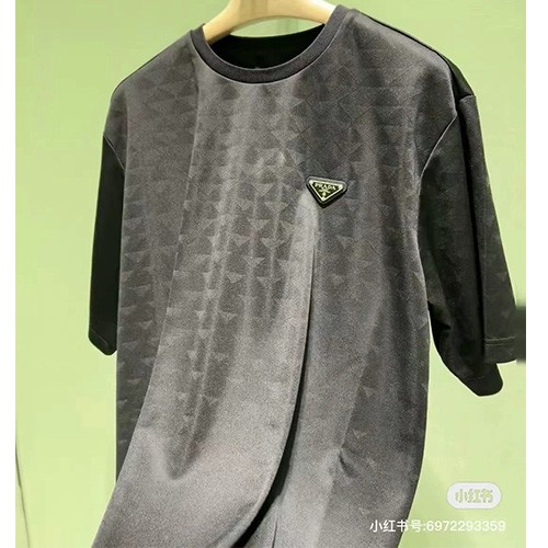 [홍콩명품,PRADA] 프라다 26SS 삼각로고 반팔 티셔츠 (블랙), BM25253, JL, 무료배송