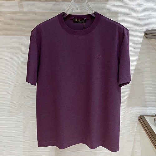 로로피아나 로고 자수 반팔 티셔츠 (4컬러) 26SS