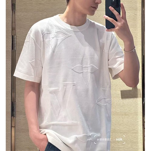 루이비통 로고 모노그램 반팔 티셔츠 (화이트) 26SS