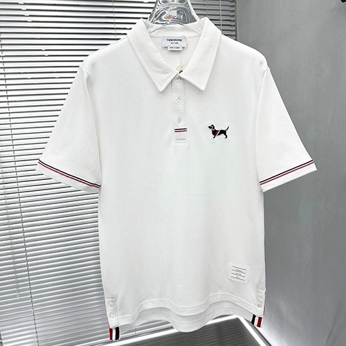 톰브라운 로고 헥터 카라 폴로 반팔 티셔츠 (화이트) 26SS