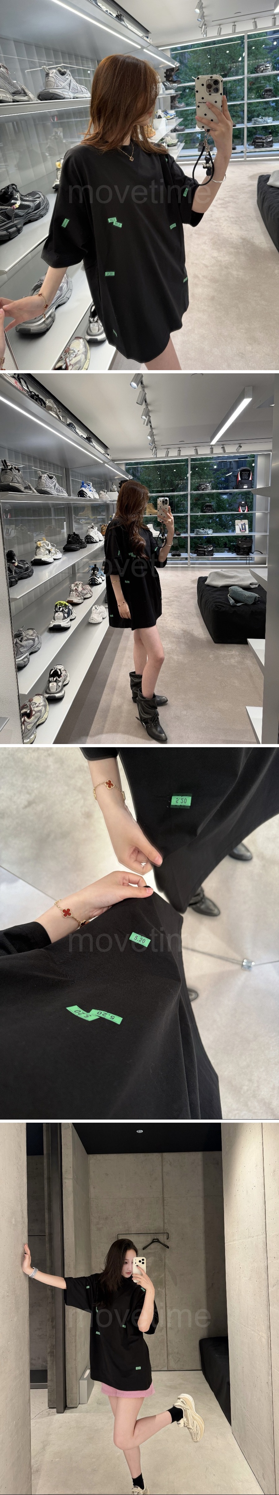 발렌시아가 로고 테이핑 반팔 티셔츠 (2컬러) 26SS 상세이미지 9