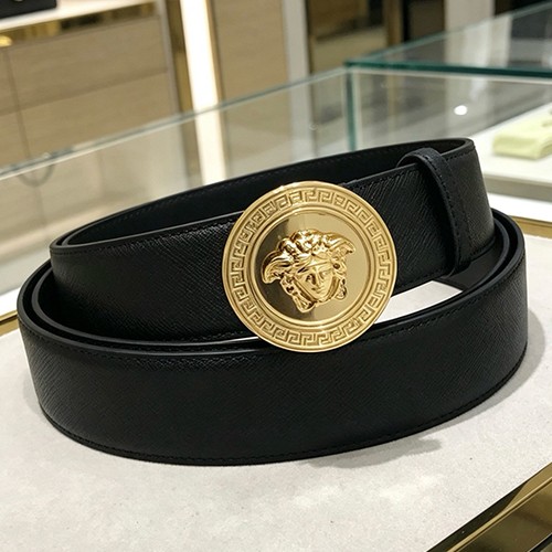 베르사체 로고 레더 가죽 3.8cm 벨트 (2컬러) 26SS