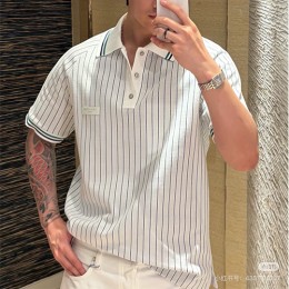 루이비통 스트라이프 카라 폴로 반팔 티셔츠 1AK7HW 26SS