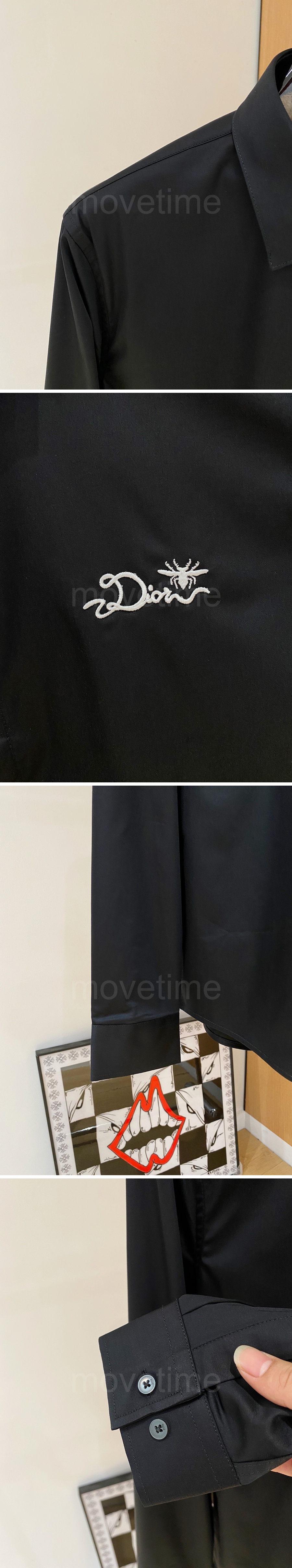 디올 로고 자수 남방 셔츠 26SS 상세이미지 5
