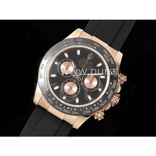 [ROLEX] 로렉스 데이토나 116515 로즈골드 블랙 다이얼, 홍콩명품시계,무브타임,남자명품,홍콩명품,손목시계,고무밴드,라버스트랩