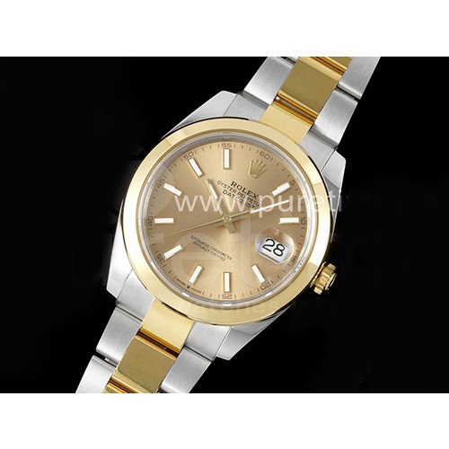 [홍콩명품시계.ROLEX] 로렉스 롤렉스 데이저스트 41mm 904L스틸 실버/옐로우골드 옐로우골드 다이얼, 무브타임,남자명품시계,워치,중년남자,SA,명품시계