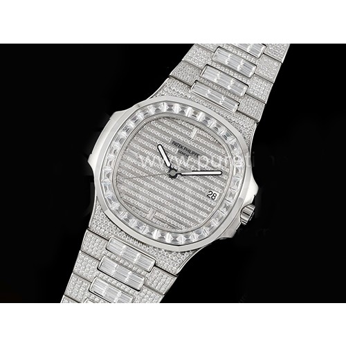 [홍콩명품시계.PATEK PHILIPPE] 파텍필립 노틸러스 5711 풀 다이아몬드 베젤 다이아몬드 다이얼, 무브타임,명품직구,고급럭셔리,남자명품시계,워치,중년남자