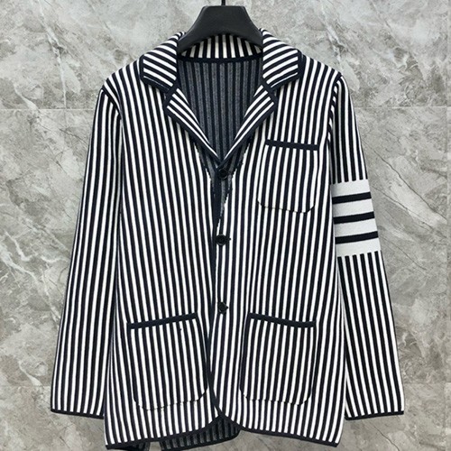 [홍콩명품.THOME BROWNE] 톰브라운 25SS 로고 스트라이프 울 정장 자켓 (2컬러), BM20199, TB1, 홍콩명품의류,구매대행,온라인명품