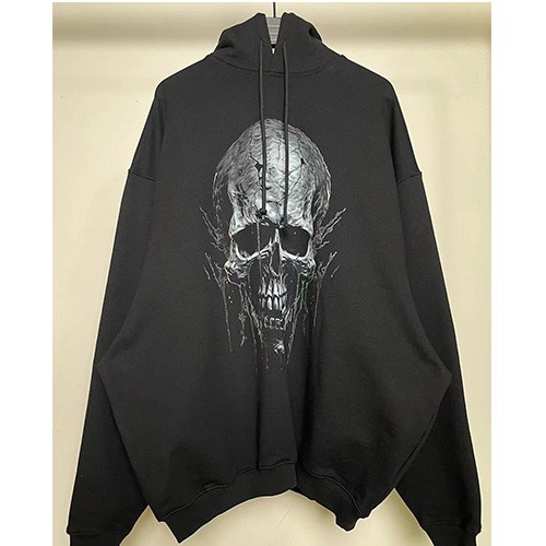 [홍콩명품.VETEMENTS] 베트멍 25SS 로고 그래픽 프린트 후드 티셔츠 (블랙), BM20651, VT, 홍콩명품의류,구매대행,온라인명품