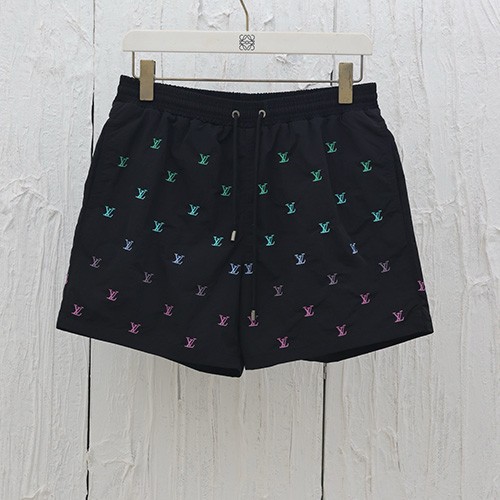[홍콩명품.LOUIS VUITTON] 루이비통 25SS 로고 패턴 쇼츠 반바지 (블랙), BM20764, KB, 홍콩명품의류,구매대행,온라인명품