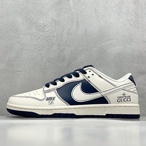[홍콩명품.NIKE] 나이키 25SS 로고 남여 에어 조던 AJ1 로우탑 스니커즈 운동화 (화이트-네이비), SE5040, S3, 명품스니커즈,운동화,구두,로퍼,하이탑,신발